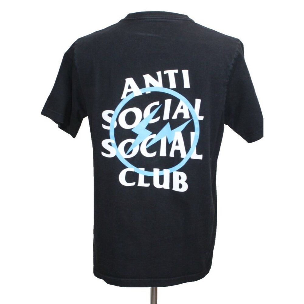 Anti Social Social Club x Fragment Tee Blue Bolt Black Men’s Medium T-Shirt